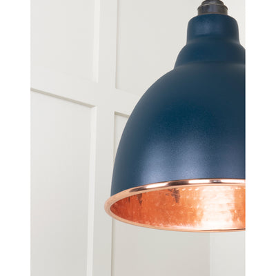 From The Anvil 49500DU - Hammered Copper Brindley Pendant in Dusk #finish_dusk