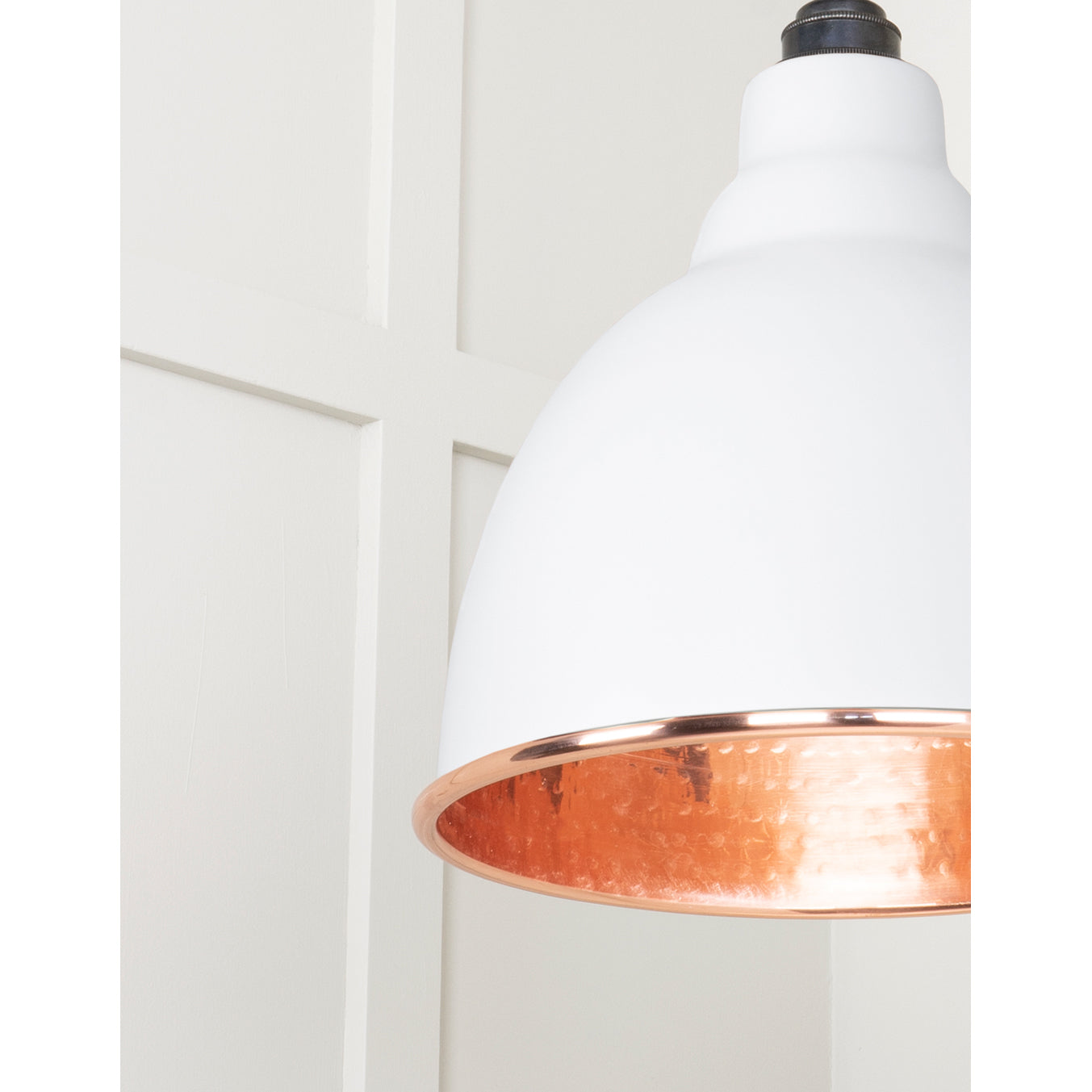 From The Anvil 49500F - Hammered Copper Brindley Pendant in Flock #finish_flock