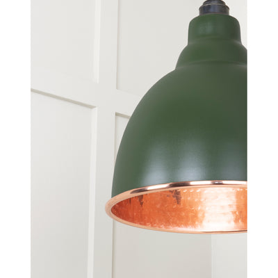 From The Anvil 49500H - Hammered Copper Brindley Pendant in Heath #finish_heath