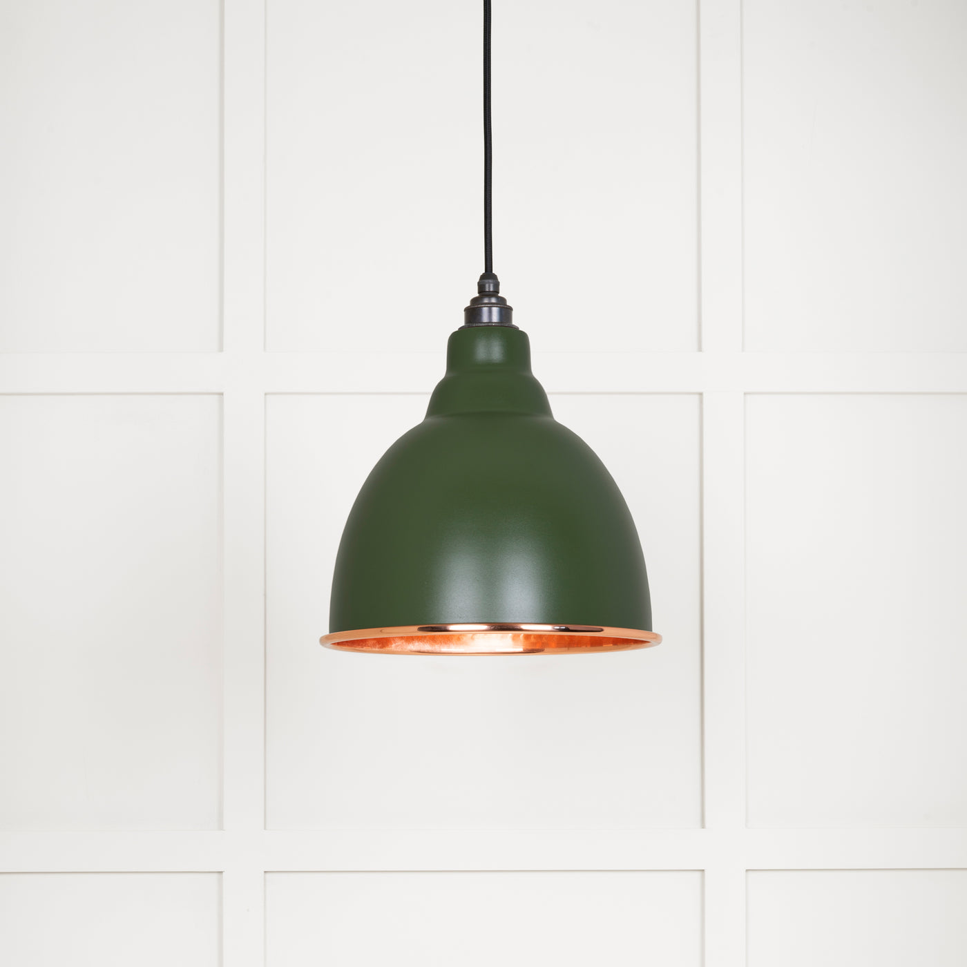 From The Anvil 49500H - Hammered Copper Brindley Pendant in Heath  #finish_heath