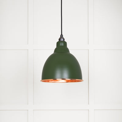 From The Anvil 49500H - Hammered Copper Brindley Pendant in Heath  #finish_heath