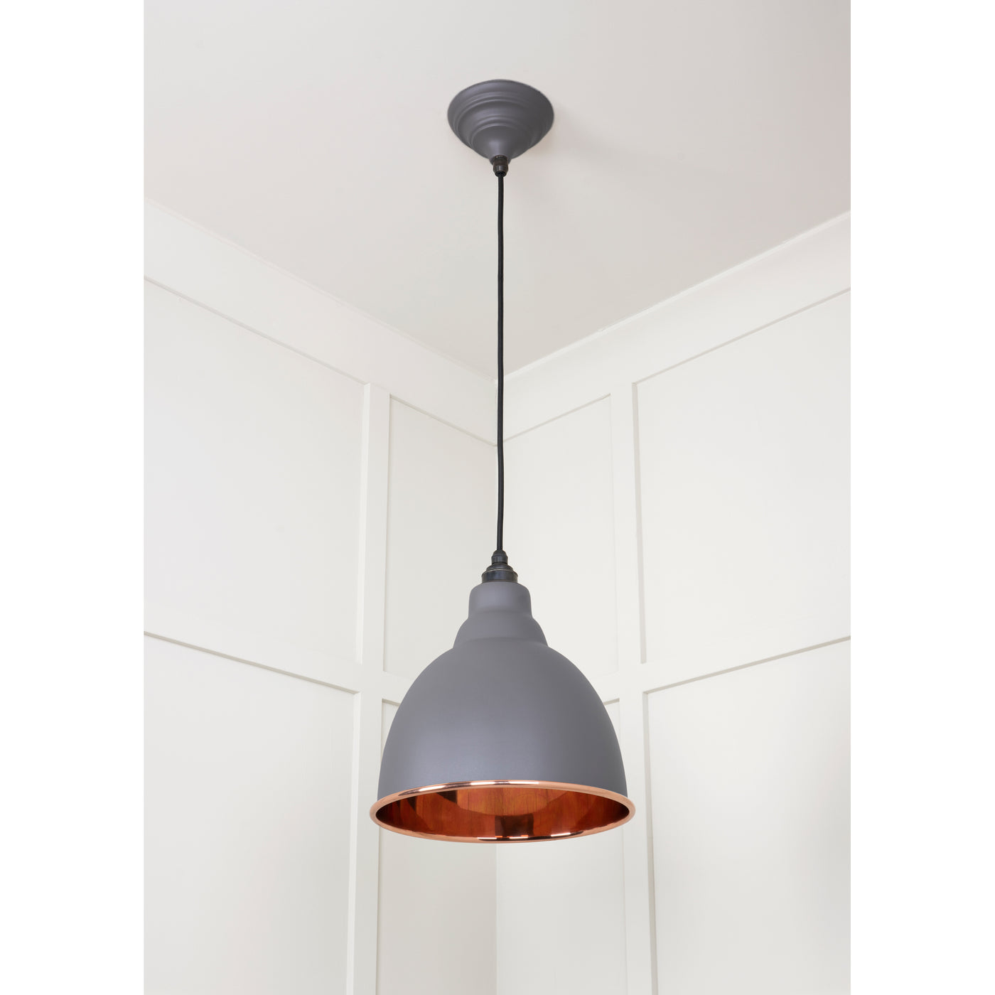 From The Anvil 49500SBL - Smooth Copper Brindley Pendant in Bluff #finish_bluff