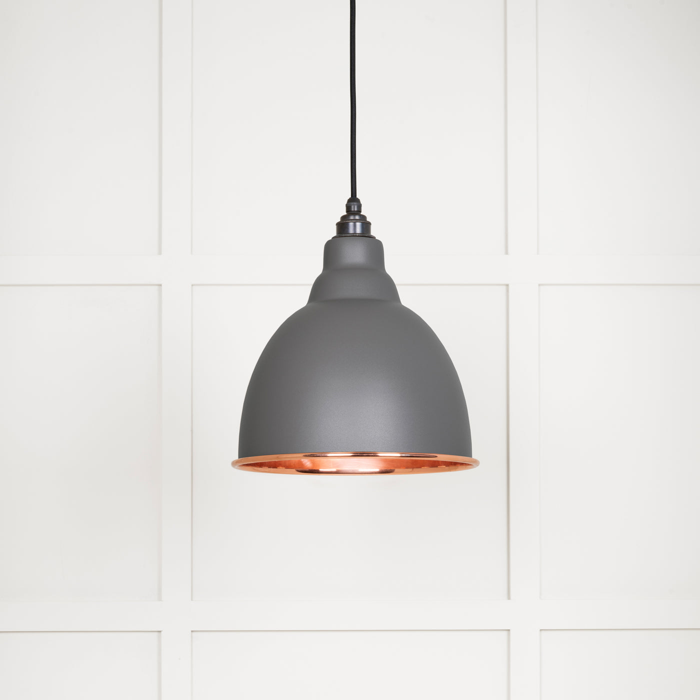 From The Anvil 49500SBL - Smooth Copper Brindley Pendant in Bluff  #finish_bluff