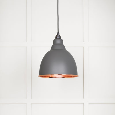 From The Anvil 49500SBL - Smooth Copper Brindley Pendant in Bluff  #finish_bluff