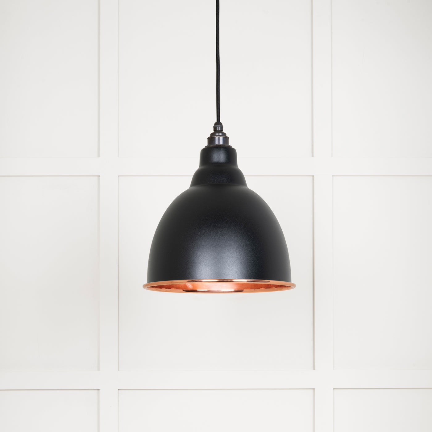 From The Anvil 49500SEB - Smooth Copper Brindley Pendant in Elan Black  #finish_elan-black