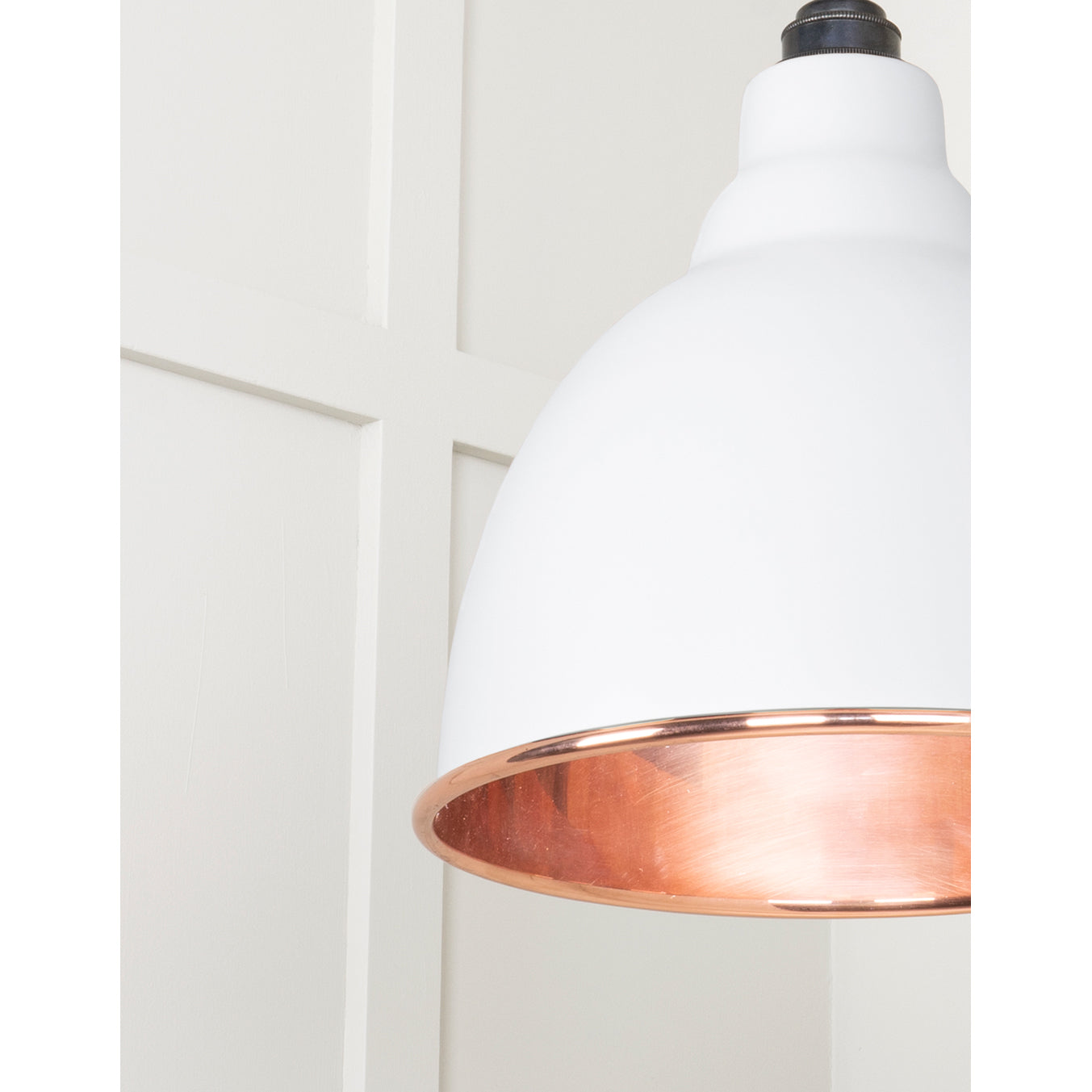 From The Anvil 49500SF - Smooth Copper Brindley Pendant in Flock #finish_flock