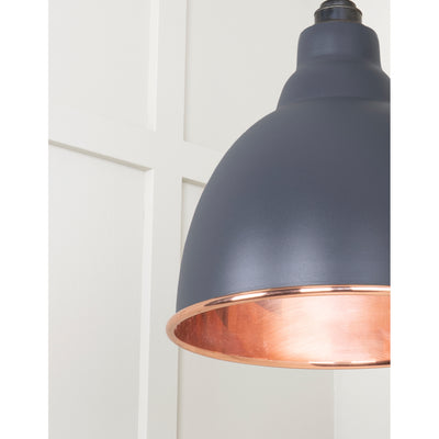 From The Anvil 49500SSL - Smooth Copper Brindley Pendant in Slate #finish_slate