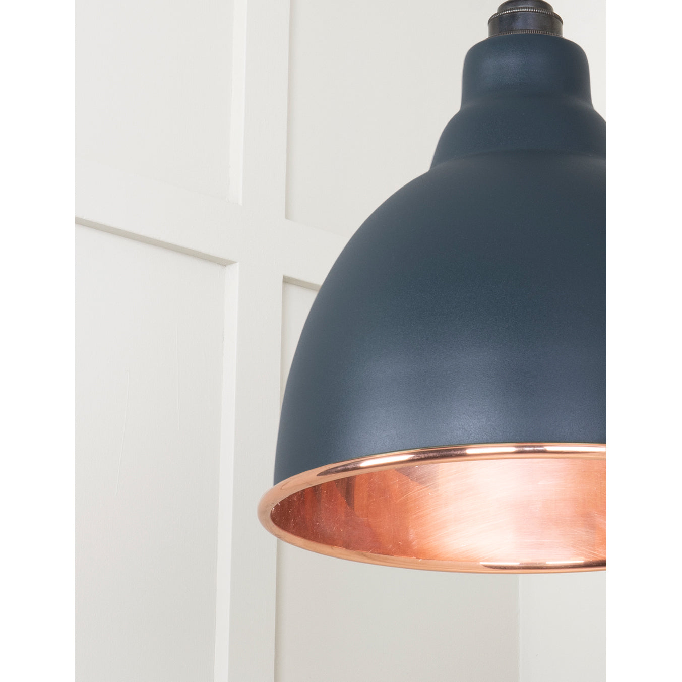 From The Anvil 49500SSO - Smooth Copper Brindley Pendant in Soot #finish_soot