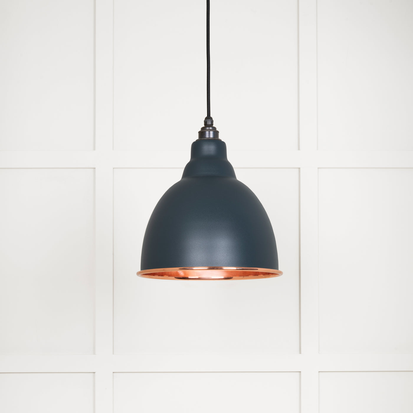 From The Anvil 49500SSO - Smooth Copper Brindley Pendant in Soot  #finish_soot