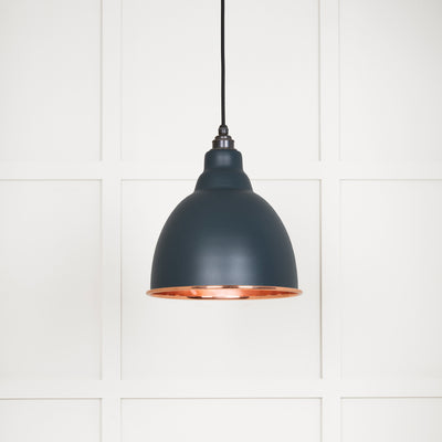 From The Anvil 49500SSO - Smooth Copper Brindley Pendant in Soot  #finish_soot