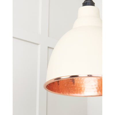 From The Anvil 49500TE - Hammered Copper Brindley Pendant in Teasel #finish_teasel