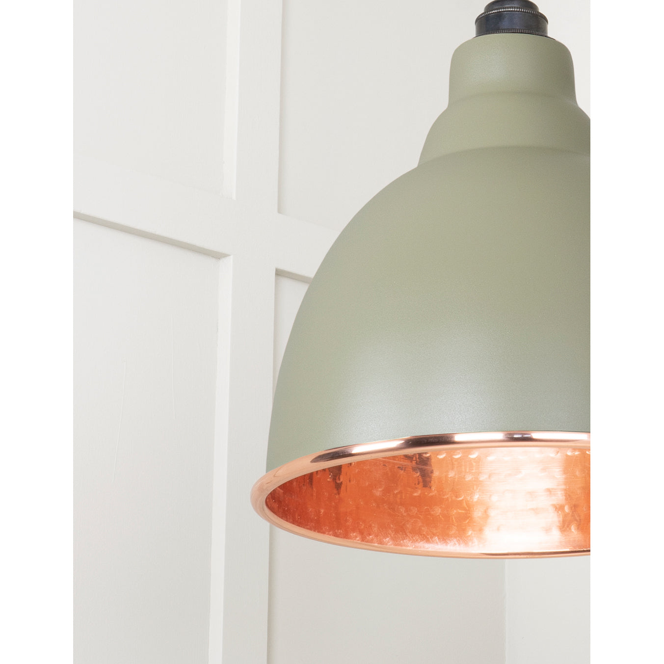 From The Anvil 49500TU - Hammered Copper Brindley Pendant in Tump #finish_tump