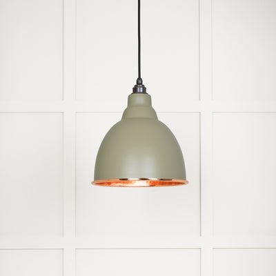 From The Anvil 49500TU - Hammered Copper Brindley Pendant in Tump  #finish_tump