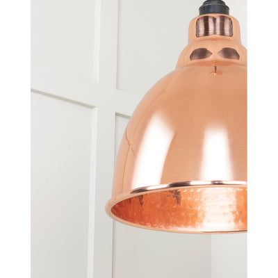 From The Anvil 49500 - Hammered Copper Brindley Pendant #finish_hammered-copper