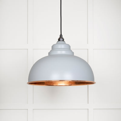 From The Anvil 49501BI - Hammered Copper Harborne Pendant in Birch  #finish_birch