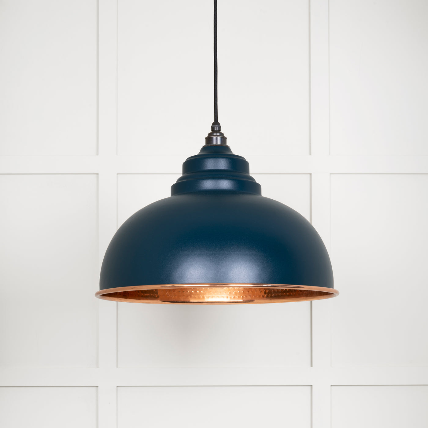 From The Anvil 49501DU - Hammered Copper Harborne Pendant in Dusk  #finish_dusk