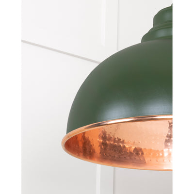 From The Anvil 49501H - Hammered Copper Harborne Pendant in Heath #finish_heath