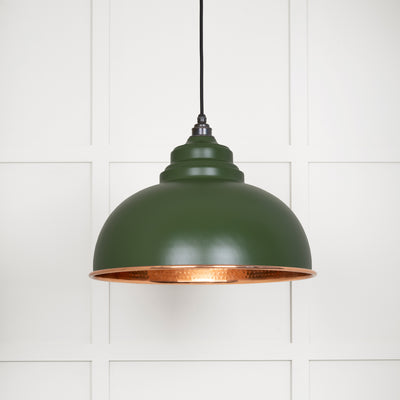 From The Anvil 49501H - Hammered Copper Harborne Pendant in Heath  #finish_heath