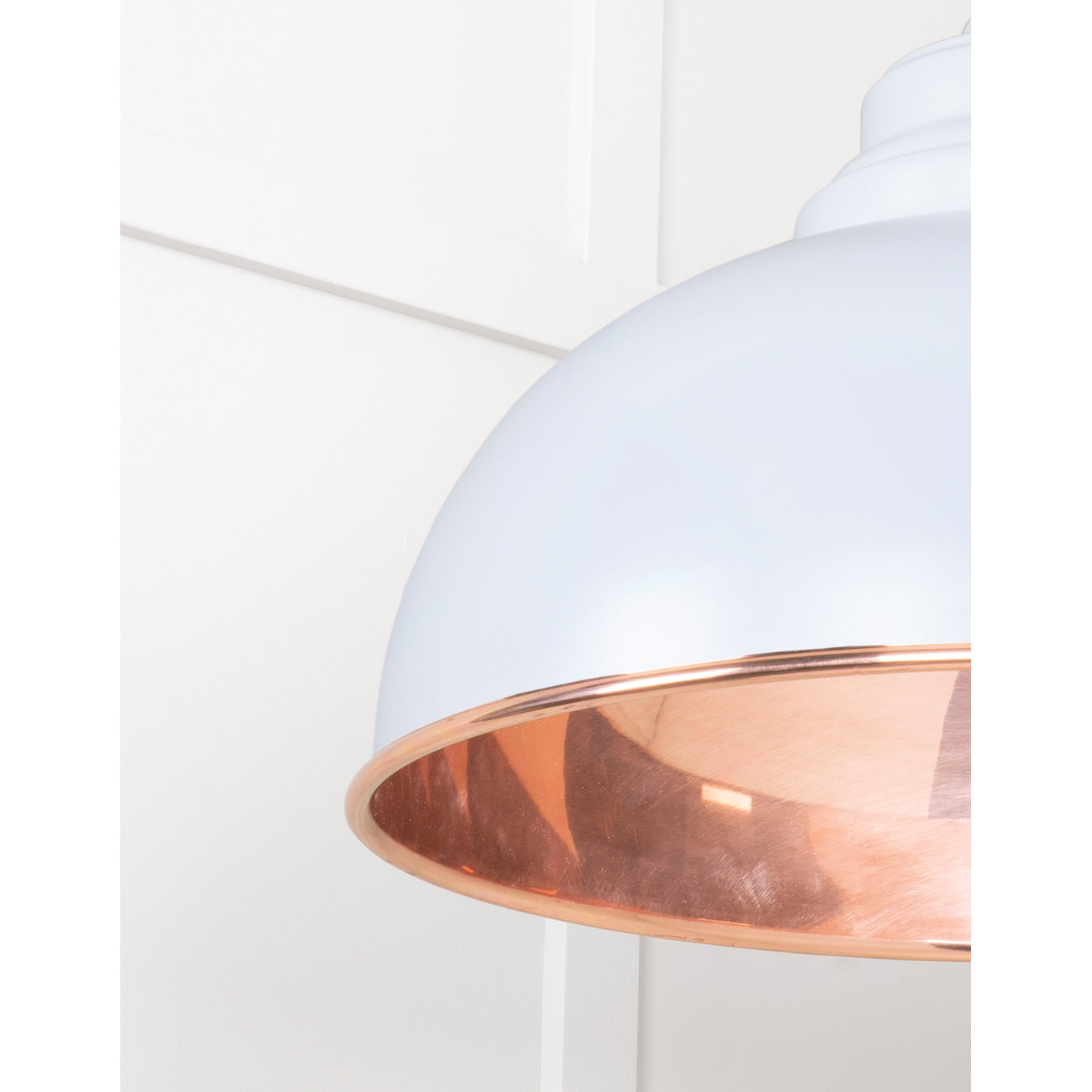 From The Anvil 49501SBI - Smooth Copper Harborne Pendant in Birch #finish_birch