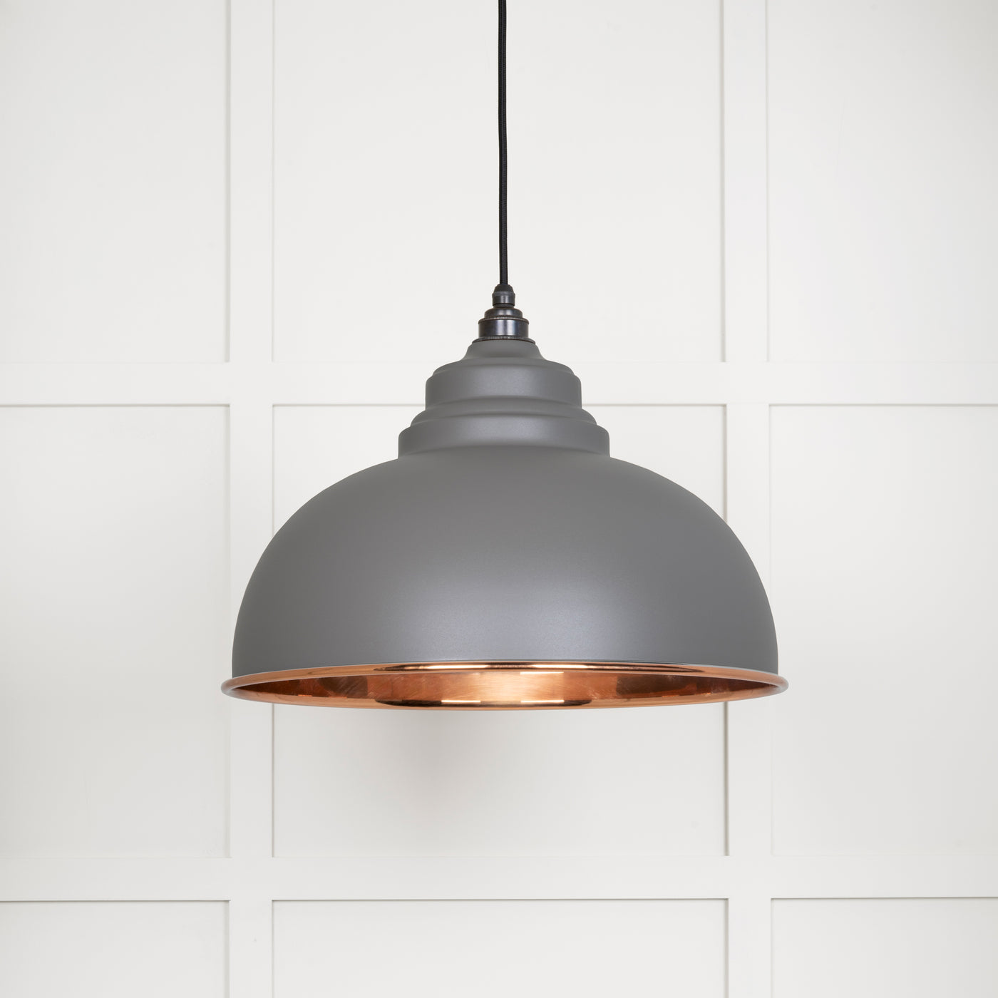 From The Anvil 49501SBL - Smooth Copper Harborne Pendant in Bluff  #finish_bluff