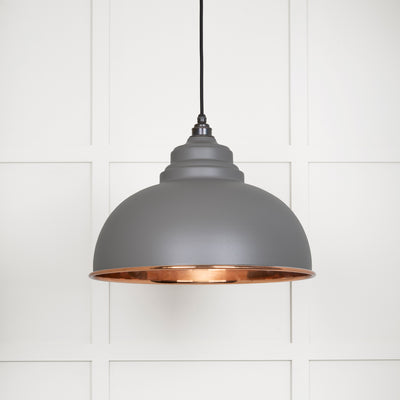 From The Anvil 49501SBL - Smooth Copper Harborne Pendant in Bluff  #finish_bluff