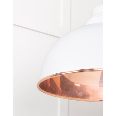 From The Anvil 49501SF - Smooth Copper Harborne Pendant in Flock #finish_flock