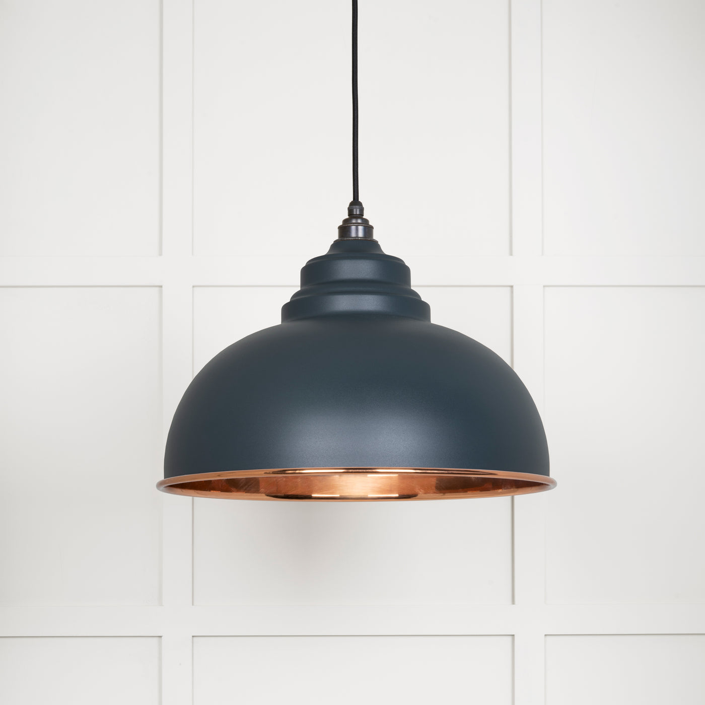 From The Anvil 49501SSO - Smooth Copper Harborne Pendant in Soot  #finish_soot