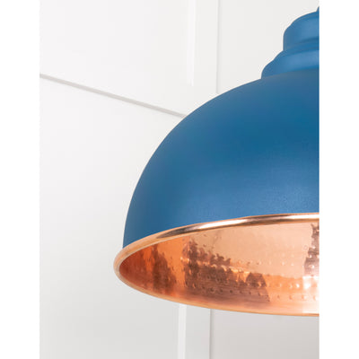 From The Anvil 49501U - Hammered Copper Harborne Pendant in Upstream #finish_upstream