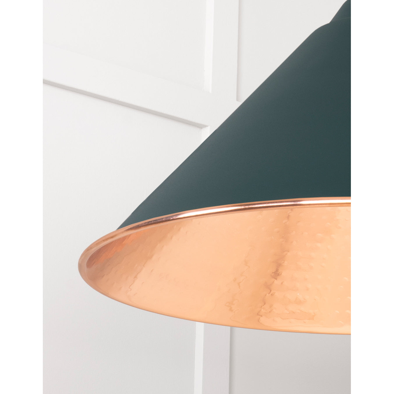 From The Anvil 49503DI - Hammered Copper Hockley Pendant in Dingle #finish_dingle