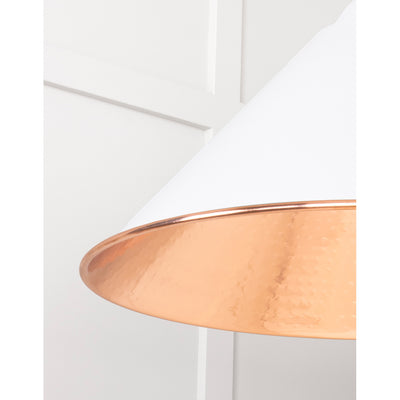 From The Anvil 49503F - Hammered Copper Hockley Pendant in Flock #finish_flock