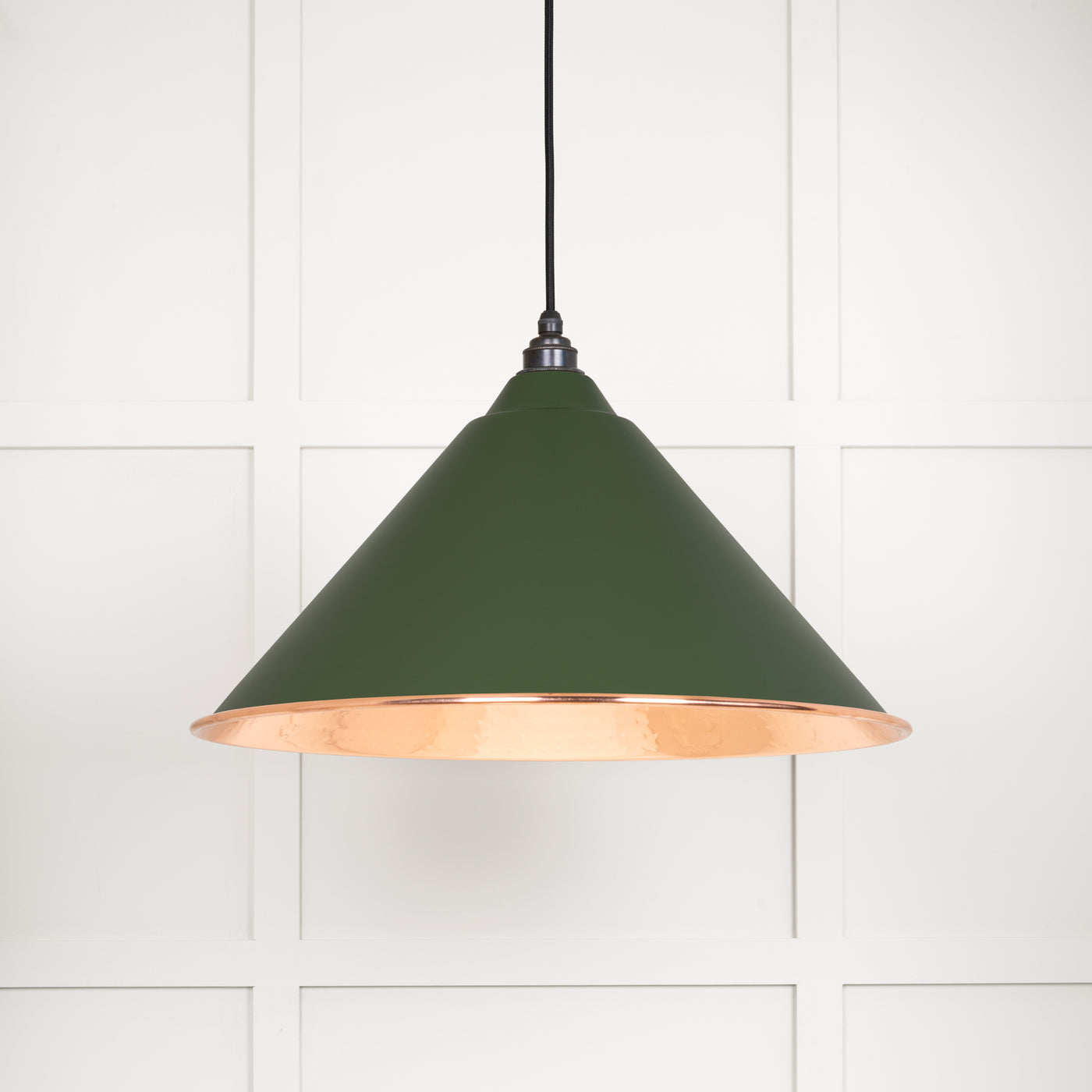 From The Anvil 49503H - Hammered Copper Hockley Pendant in Heath  #finish_heath