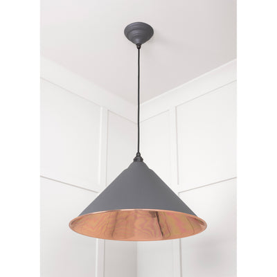 From The Anvil 49503SBL - Smooth Copper Hockley Pendant in Bluff #finish_bluff