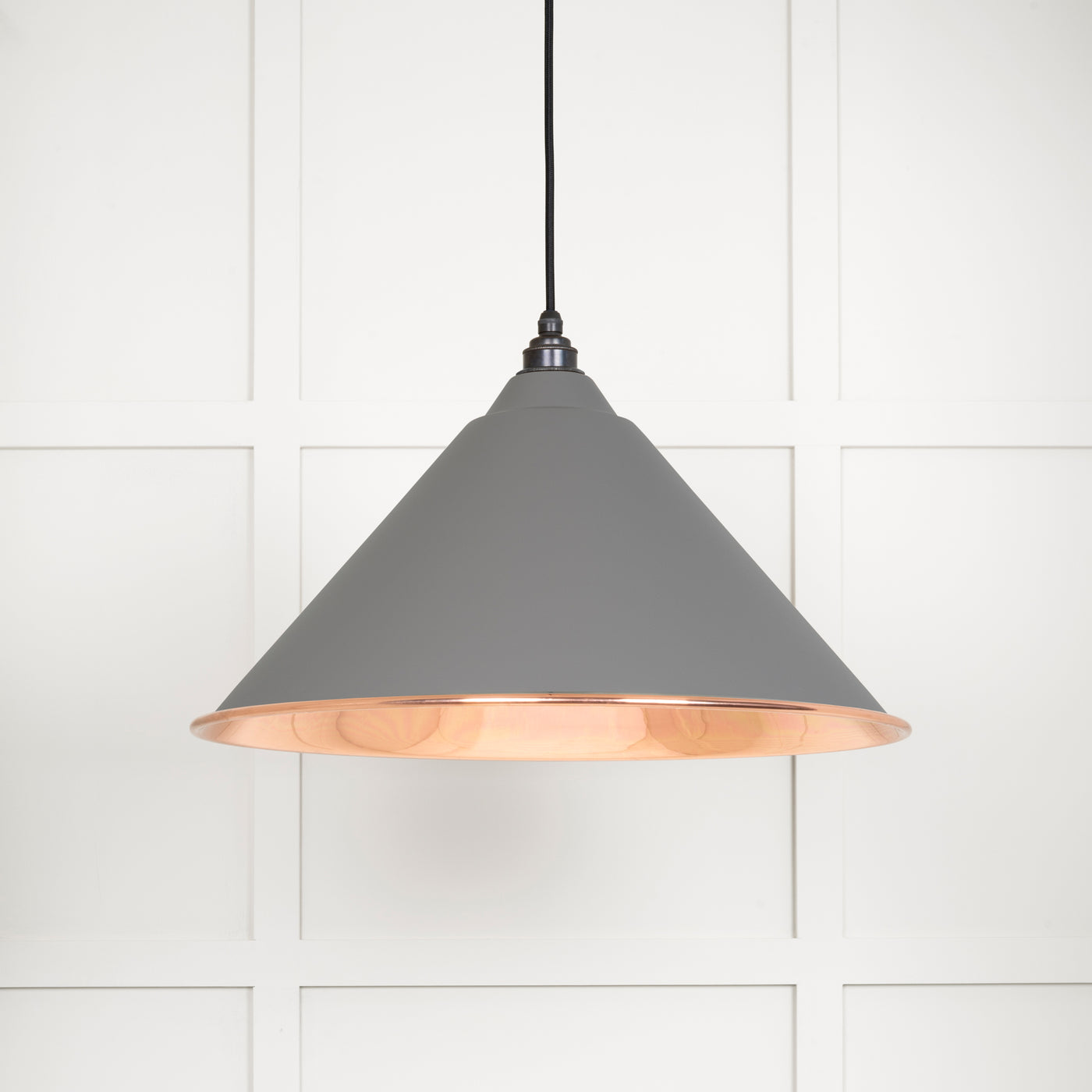 From The Anvil 49503SBL - Smooth Copper Hockley Pendant in Bluff  #finish_bluff