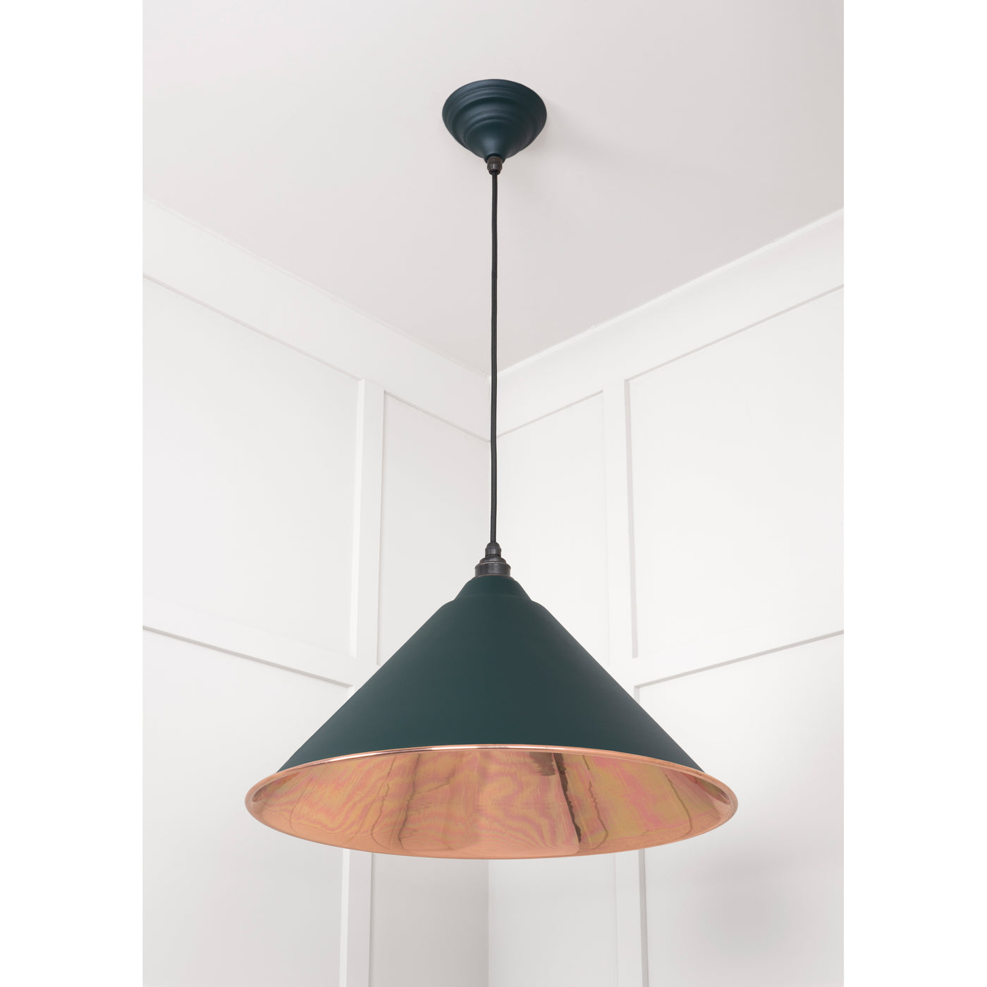 From The Anvil 49503SDI - Smooth Copper Hockley Pendant in Dingle #finish_dingle