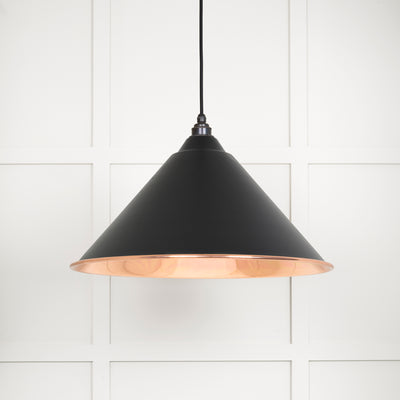 From The Anvil 49503SEB - Smooth Copper Hockley Pendant in Elan Black  #finish_elan-black