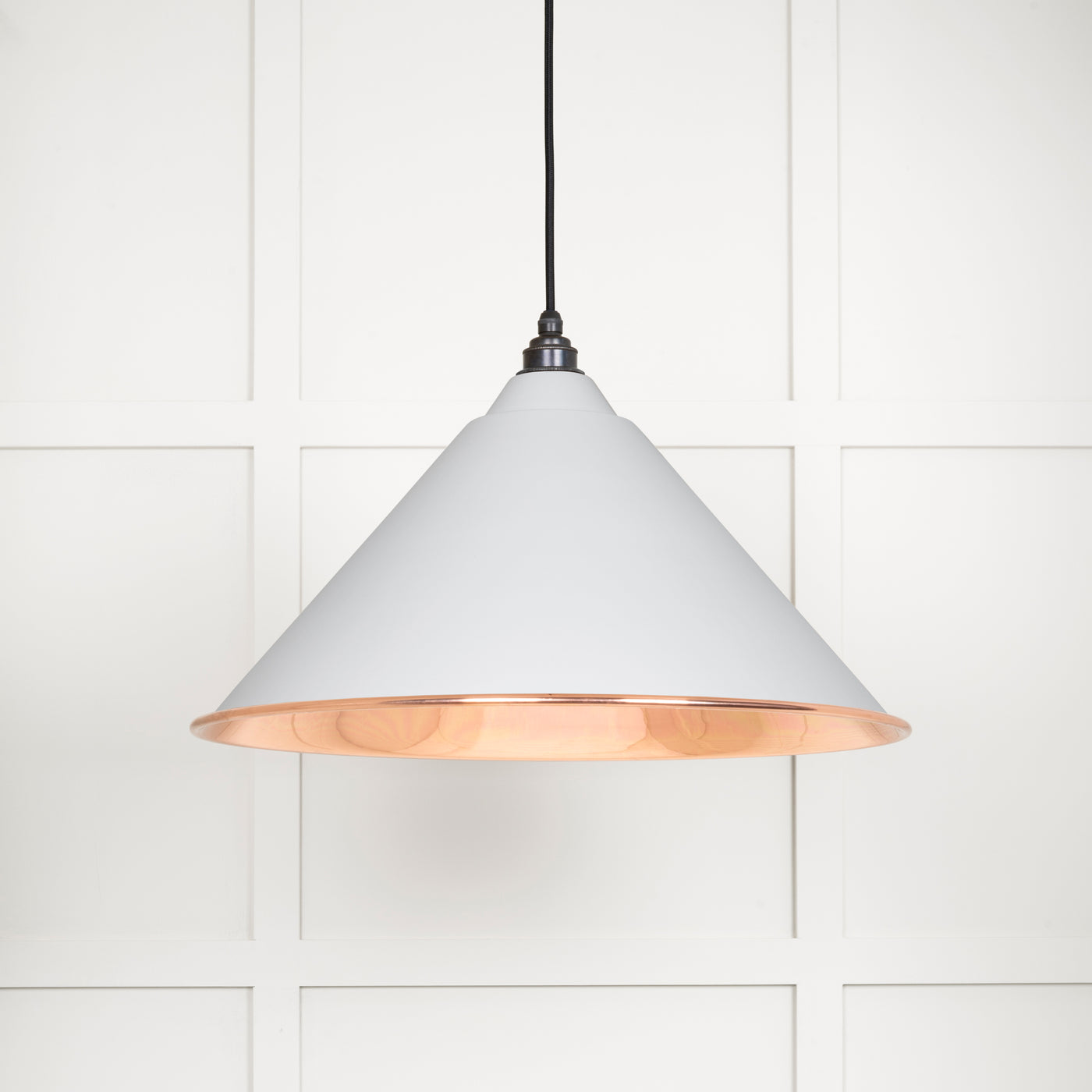 From The Anvil 49503SF - Smooth Copper Hockley Pendant in Flock  #finish_flock