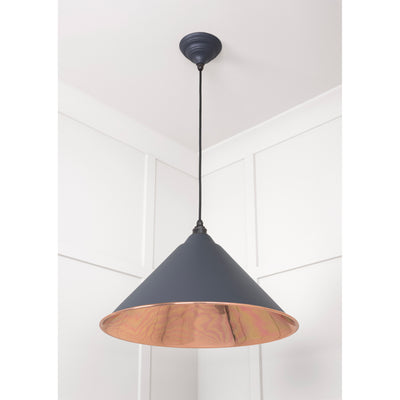 From The Anvil 49503SSL - Smooth Copper Hockley Pendant in Slate #finish_slate