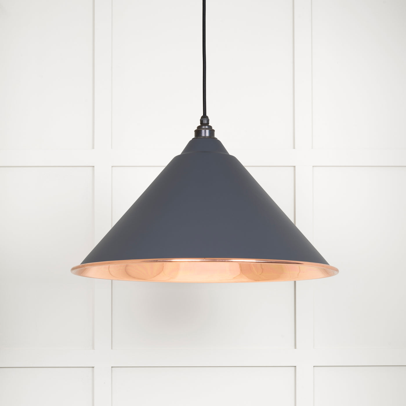 From The Anvil 49503SSL - Smooth Copper Hockley Pendant in Slate  #finish_slate