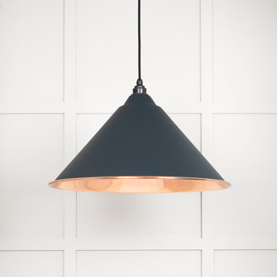 From The Anvil 49503SSO - Smooth Copper Hockley Pendant in Soot  #finish_soot