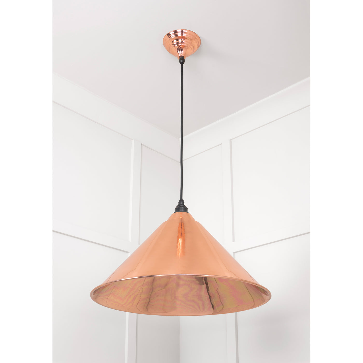 From The Anvil 49503S - Smooth Copper Hockley Pendant #finish_smooth-copper