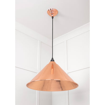 From The Anvil 49503 - Hammered Copper Hockley Pendant #finish_hammered-copper