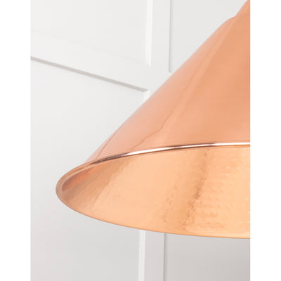 From The Anvil 49503 - Hammered Copper Hockley Pendant #finish_hammered-copper