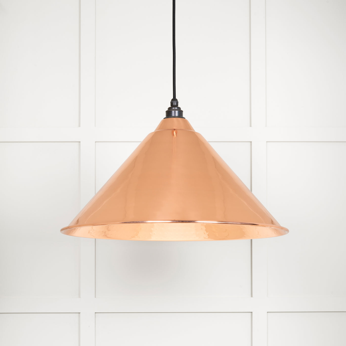 From The Anvil 49503 - Hammered Copper Hockley Pendant  #finish_hammered-copper