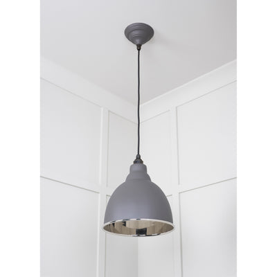 From The Anvil 49504BL - Smooth Nickel Brindley Pendant in Bluff #finish_bluff