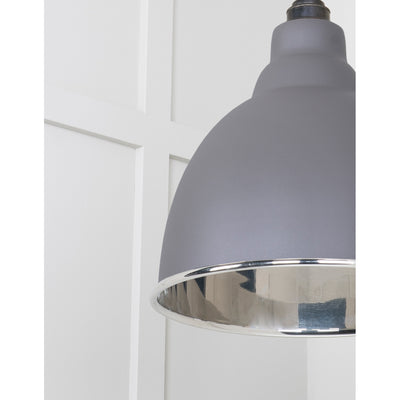 From The Anvil 49504BL - Smooth Nickel Brindley Pendant in Bluff #finish_bluff