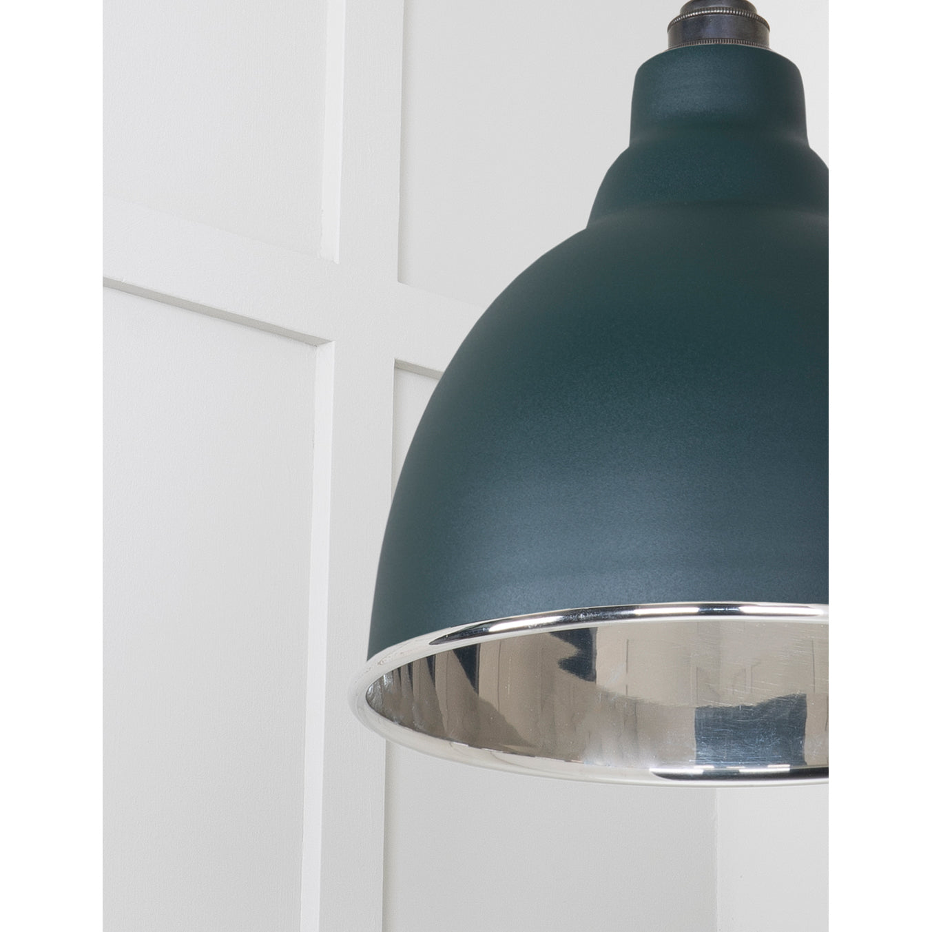 From The Anvil 49504DI - Smooth Nickel Brindley Pendant in Dingle #finish_dingle