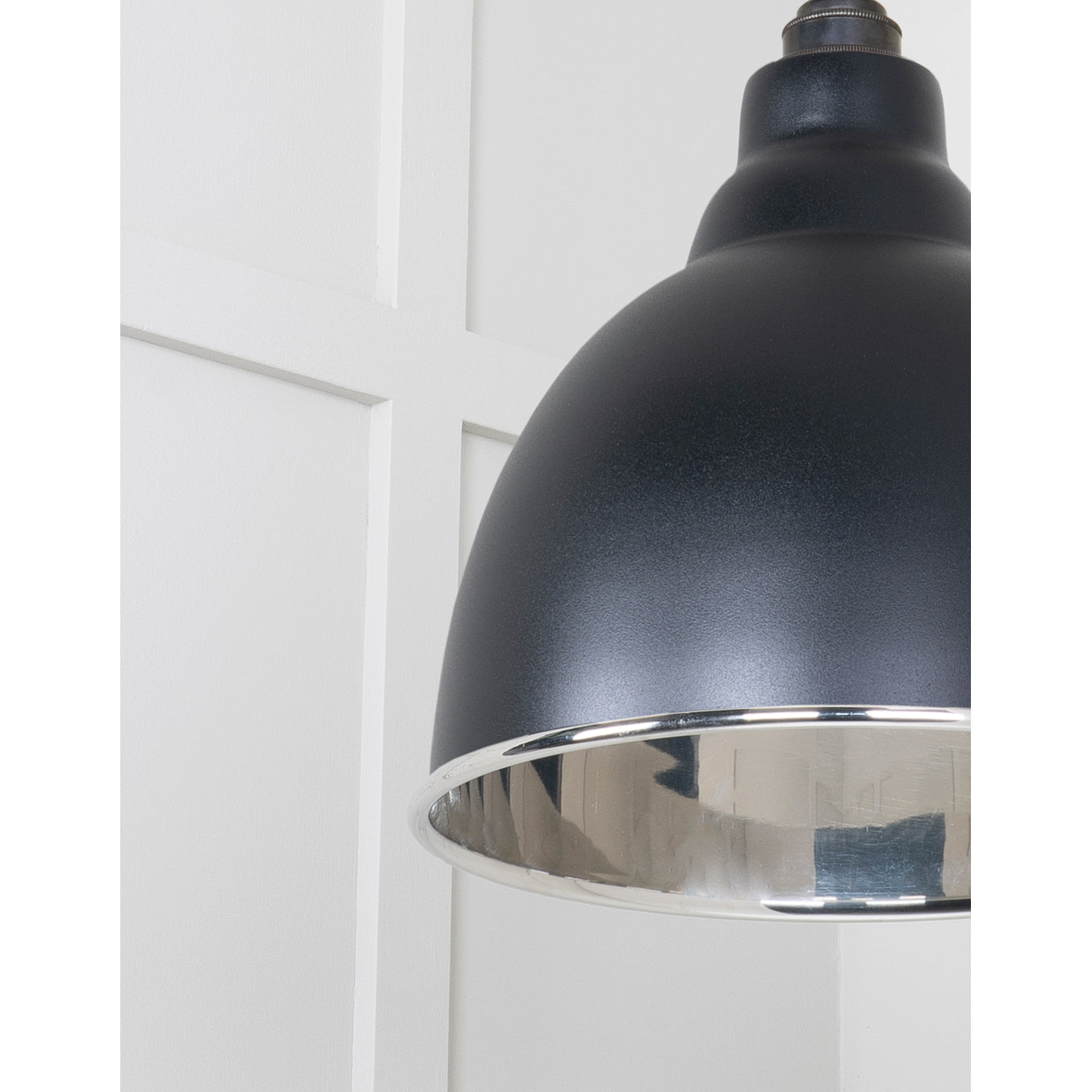 From The Anvil 49504EB - Smooth Nickel Brindley Pendant in Elan Black #finish_elan-black