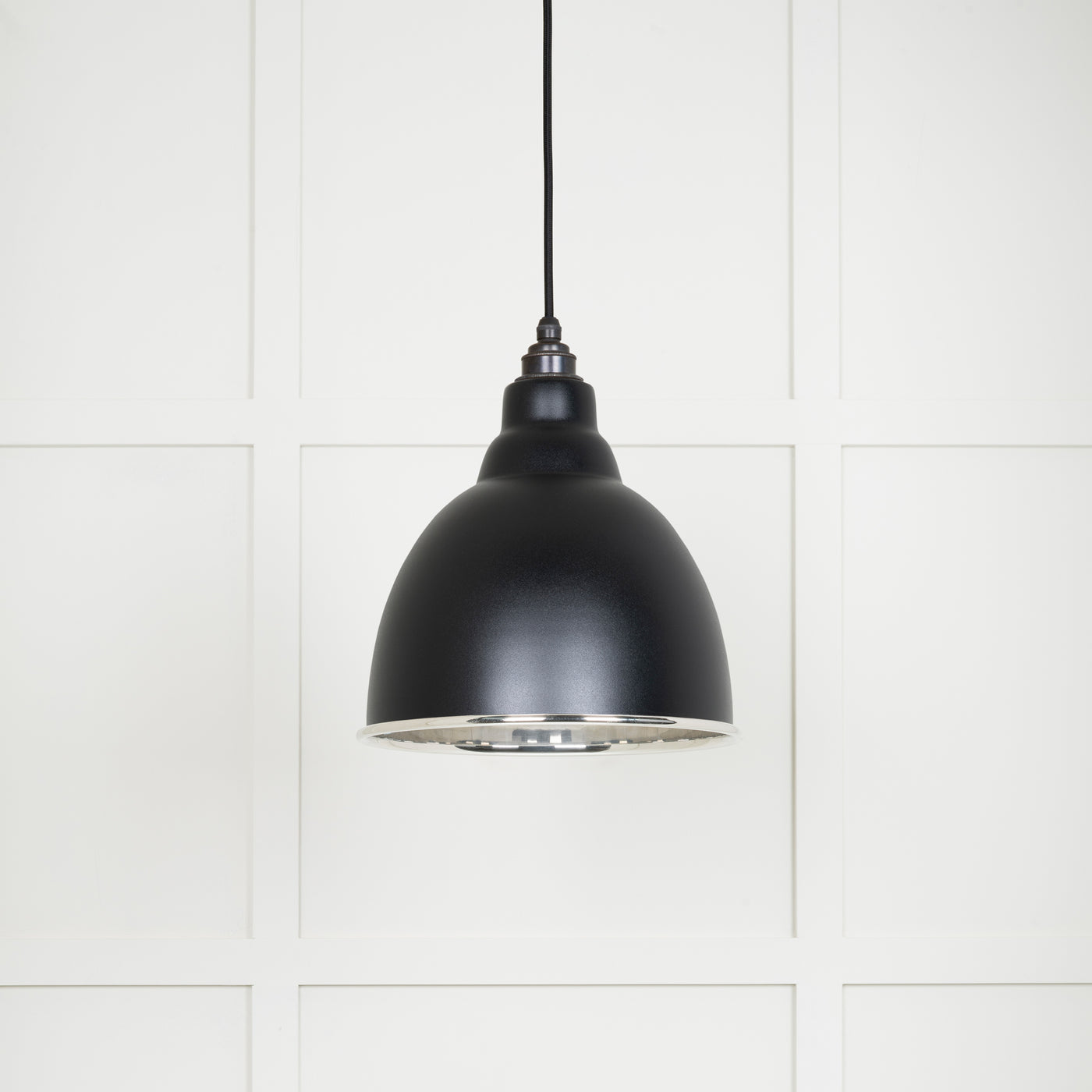 From The Anvil 49504EB - Smooth Nickel Brindley Pendant in Elan Black  #finish_elan-black