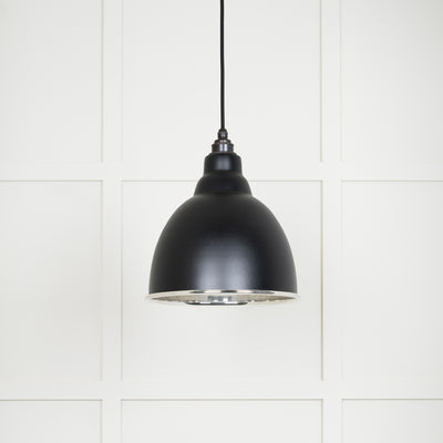 From The Anvil 49504EB - Smooth Nickel Brindley Pendant in Elan Black  #finish_elan-black