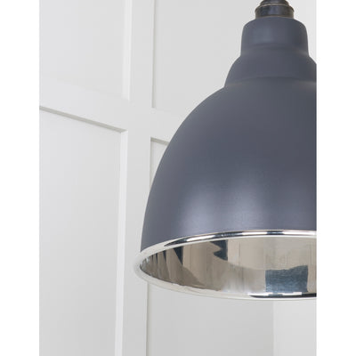 From The Anvil 49504SL - Smooth Nickel Brindley Pendant in Slate #finish_slate